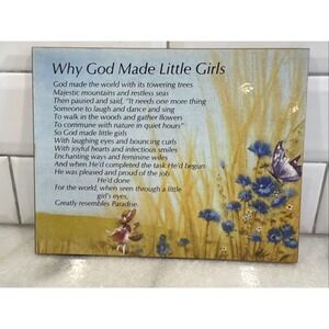 Why God Made Little Girls 1975 Russ Bertie &Co Living Quotes